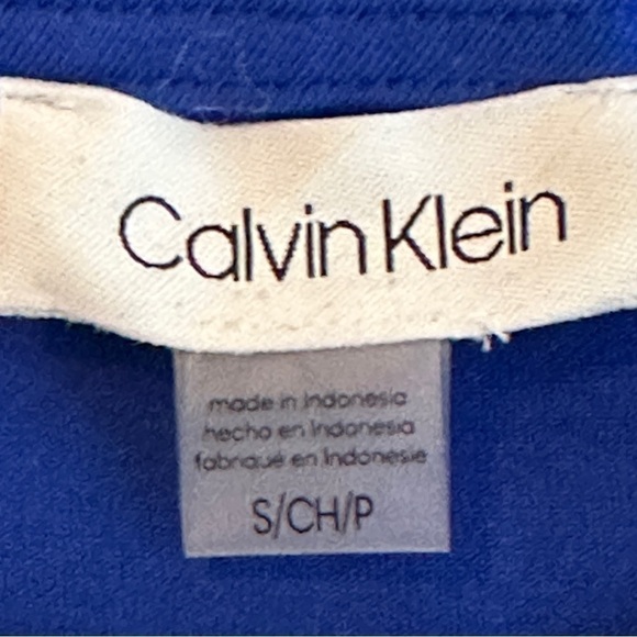 CALVIN KLEIN LOGO T-SHIRT DRESS SZ S BLUE - Picture 7 of 11